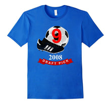 #9 Birthday T-Shirt - 2008 Draft Pick Soccer Birthday TShirt