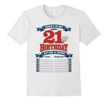 21st Birthday T-Shirt, Buy Me a Drink Tee, by Zany Brainy