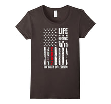 10th Tenth Birthday T-Shirt American Flag Born in July 2007