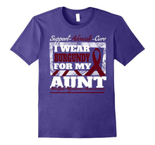 I Wear Burgundy for Aunt Multiple Myeloma Awareness Shirt