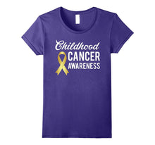 Childhood Cancer Awareness T-Shirt Pediatric Cancer Gold