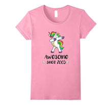 Awesome Since 2005 T-Shirt Dab Unicorn 12th Birthday Gift
