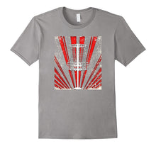 Red Sunburst Disc Golf Basket T-Shirt