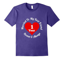 1 Year Wedding Anniversary T-Shirt 1st Married Best Friend