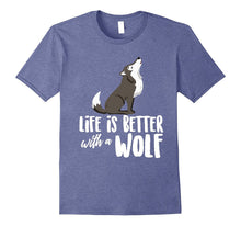 Life Is Better With a Wolf Animal Hearts T-Shirt
