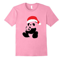 Mama, Papa, Cub Bear T-Shirt - Cute Panda - Santa Hat
