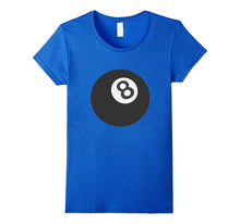 8 Ball Emoji T-Shirt Magic Eight Billiards Pool Cue Black