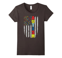 Cool Autism Awareness America Flag T-Shirt Autism Gifts