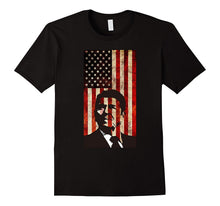 Ronald Reagan T-Shirt American Flag Patriotic Distressed Tee