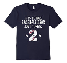 2nd Birthday Baseball T-Shirt 2 Year Old Distressed Shirt