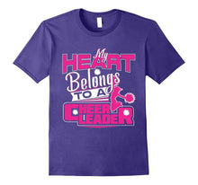 My Heart Belongs to a Cheerleader Cheerleading Gift Tshirt