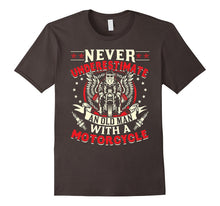 Men's Never Underestimate an Old Man With a Motorcyle T-Shirt