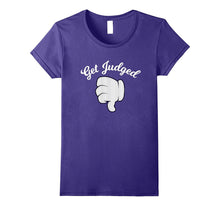 Get Judged Thumbs Down Pinstripe New York Baseball T-Shirt