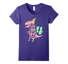 Birthday Girl 4 T Shirt- 4 Year Old Birthday Tee