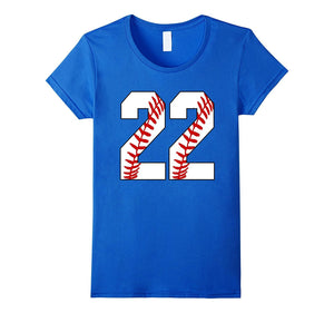 #22 Baseball 22nd Birthday Twenty-Two Baseball Mom T-Shirt