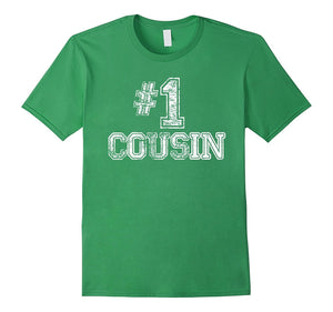 #1 Cousin T Shirt - Number One Family Love Pride Gift Tee