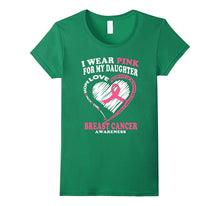 Breast Cancer Awareness Shirt - I Wear Pink for My Daughter