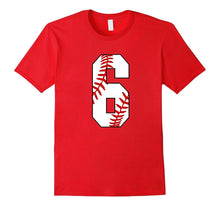#6 Baseball 6th Birthday Boy Six Years Baseball Mom T-Shirt