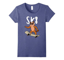 Cat on a Skateboard With Sunglasses, Funny 8th Birthday Tee
