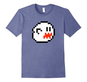 Scary 8 Bit Boo Shirt Funny Halloween TShirt With Ghost