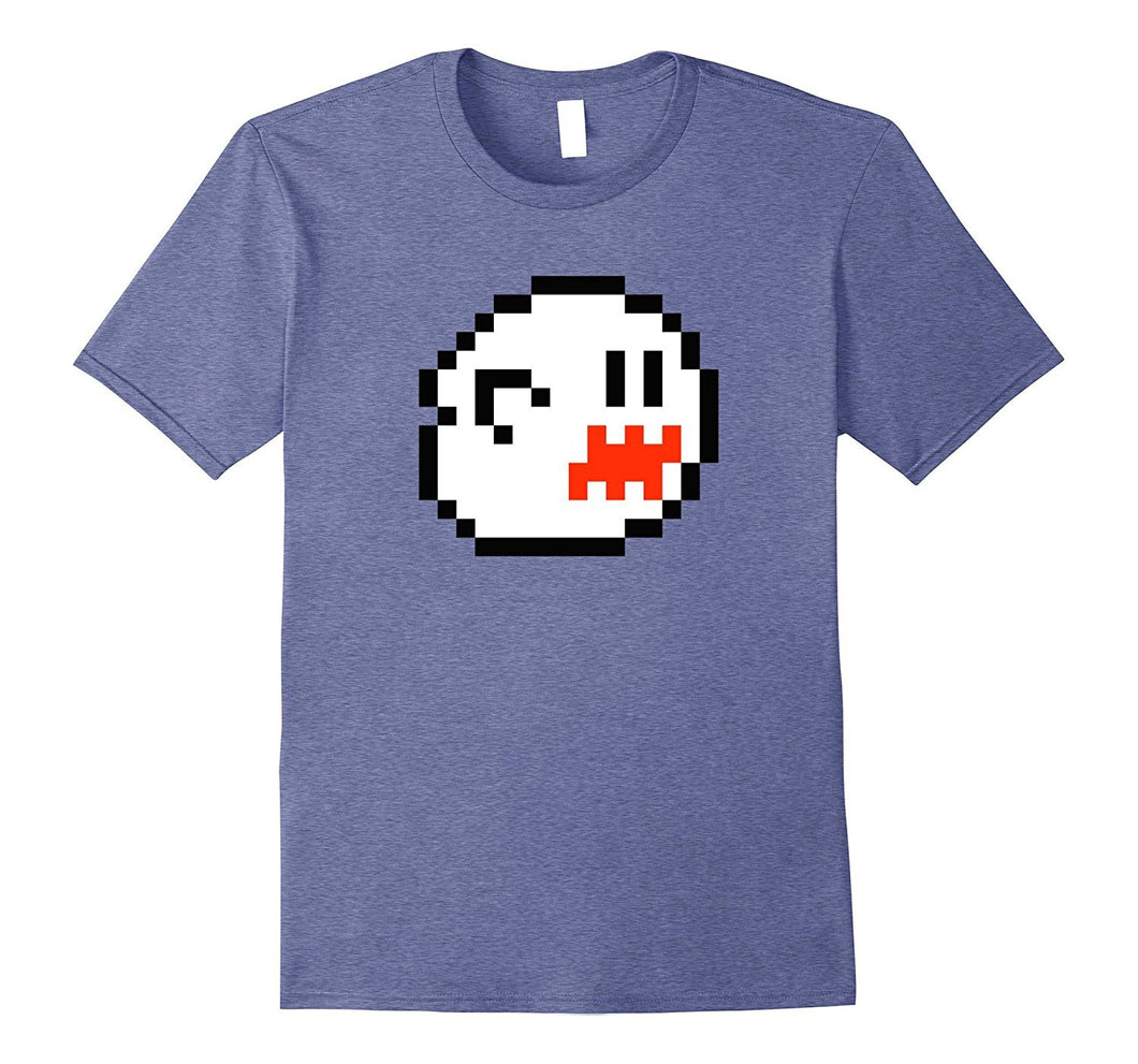 Scary 8 Bit Boo Shirt Funny Halloween TShirt With Ghost