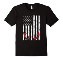 Deer Antlers American Flag USA Hunting Fishing T Shirt