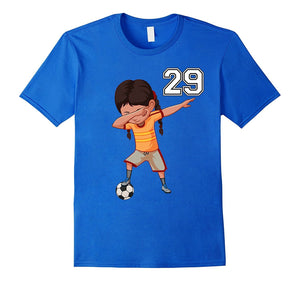 #29 Soccer Shirt Girls Funny Dabbing Dab Dance Soccer Ball