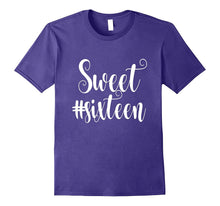 16th Birthday Shirt Hashtag Milestone Sweet Sixteen 16