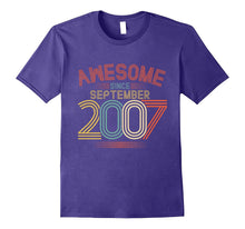 Awesome Since September 2007 Funny T-Shirt 10th Birthday Tee