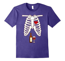 Funny Wine Lover Skeleton Halloween T-Shirt Costume Fun