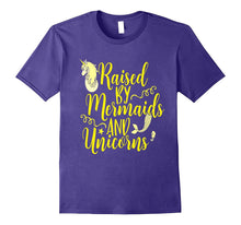 Raised by Mermaids and Unicorns Shirt Cute Kids Yellow