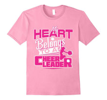 My Heart Belongs to a Cheerleader Cheerleading Gift Tshirt