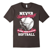 Never Underestimate a Girl Who Plays Softball T-Shirt