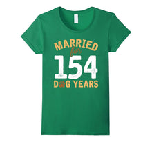 Cute Married for 154 Dog Years T-Shirt 22nd Anniversary