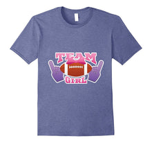 Gender Reveal Football Team Girl Tee Shirt Pink or Blue Love