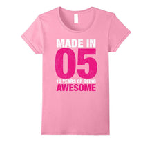 Birthday Shirt for Girls Made in 05 T-Shirt 12 Yrs Old Gift