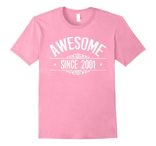 16th Birthday Gift Shirt Awesome Since 2001 16 Year Old Tee