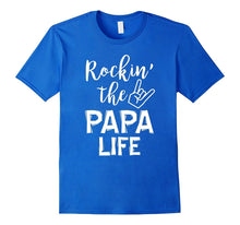 Mens Men's Rockin the Papa Life T-Shirt Best Gift Grandfather Day