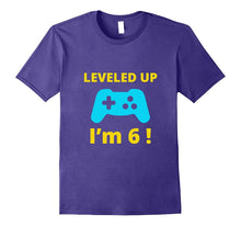 Leveled Up I'm 6 T-Shirt Funny Birthday Gamer Gift