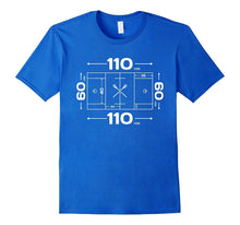 LACROSSE FIELD T Shirt - Cool LAX Pitch Diagram Tee