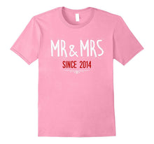 3rd Wedding Anniversary Gift Shirt Mr and Mrs Since 2014