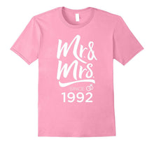 25th Wedding Anniversary Mr & Mrs Wedding Tshirt Since 1992
