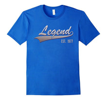 40th Birthday Gift Shirt Legend Est. 1977 40 Year Old Tshirt