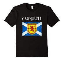 Campbell Scottish Clan T Shirt Coat Arms Lion Flag
