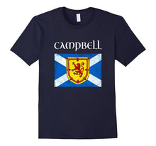Campbell Scottish Clan T Shirt Coat Arms Lion Flag