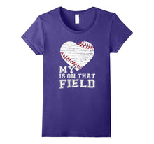 My Heart Is on That Field T-Shirt Baseball Dad Mom Gifts