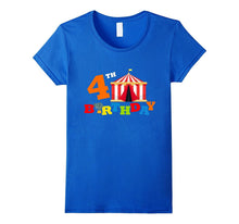 4th. Birthday Circus Kids Children Funny T-Shirt Balloons