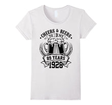Cheers and Beers to My 89 Years - Since 1928 Birthday Shirt