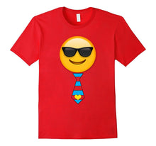 Emoji Shirt Cool Sunglasses Heart Tie Valentines Day Kids