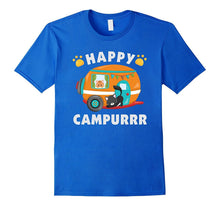 Happy Campurrr T-Shirt Funny Camping With Cats Camper